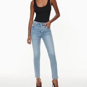 Aritzia Denim Forum Yoko High Rise Slim Jean